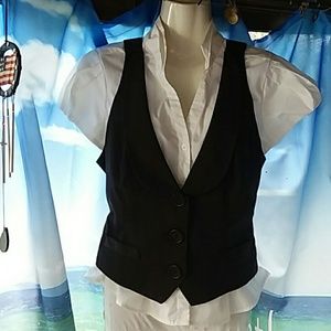 Bay Studio career top w/ attached vest